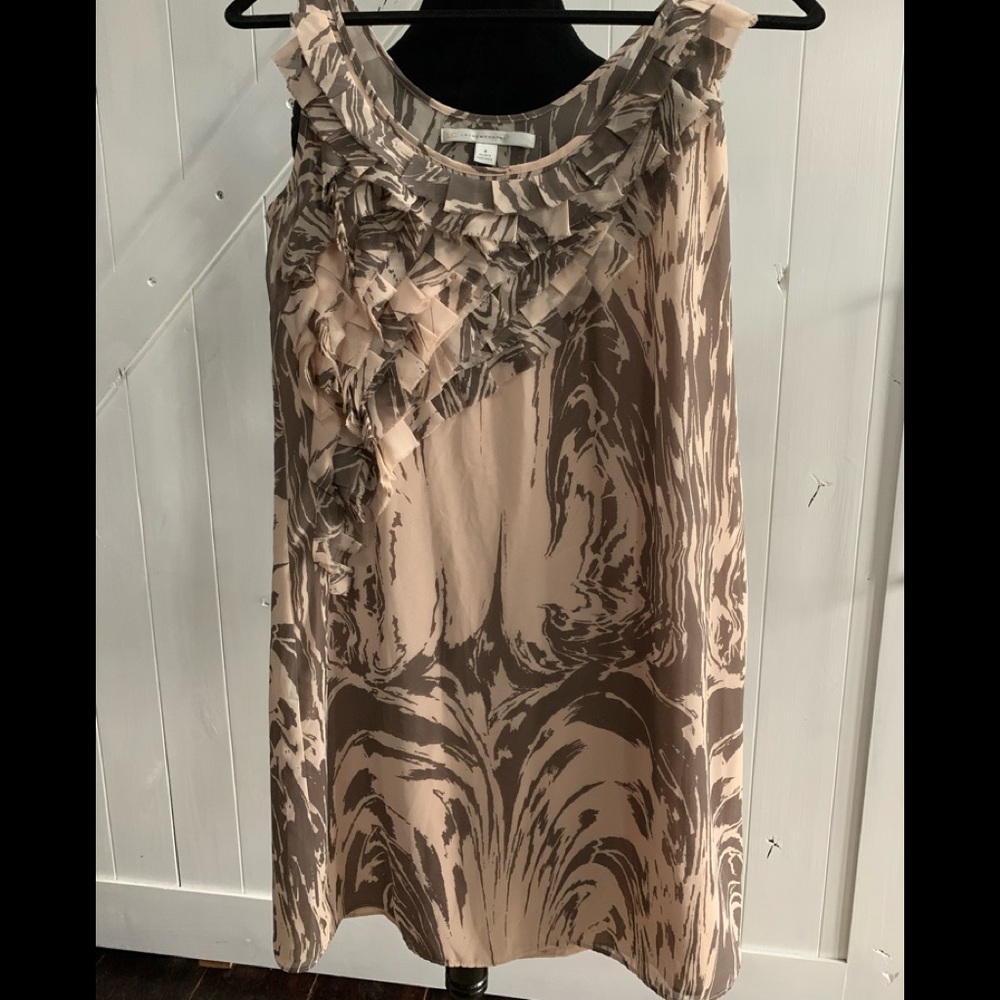 Beige and cream dress